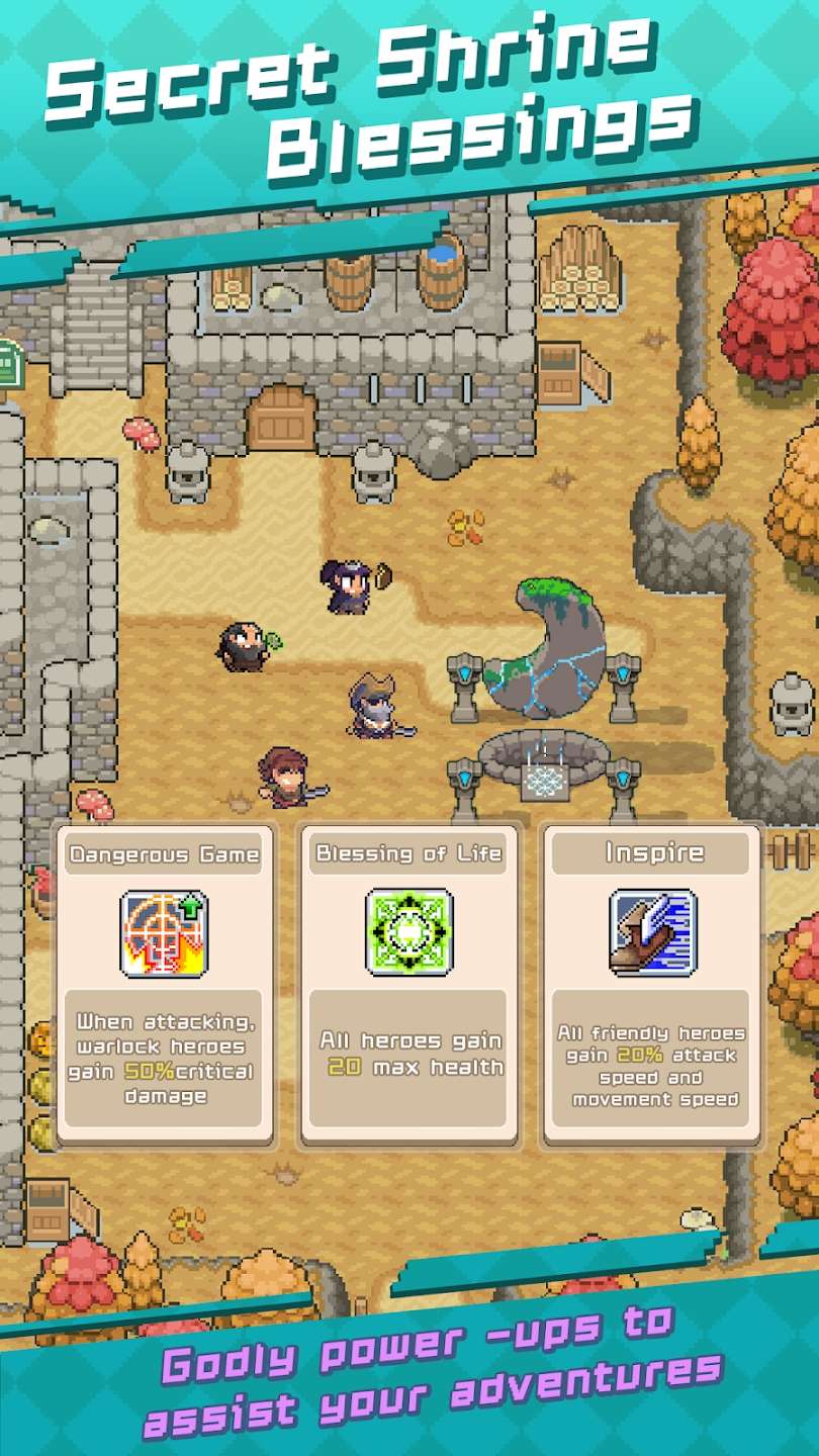 图片[2]-安卓手机游戏《进击地下城v1.3》[完整版]组建军队:挑选坦克、施法者、射手和不同职业的英雄！-无差资源站