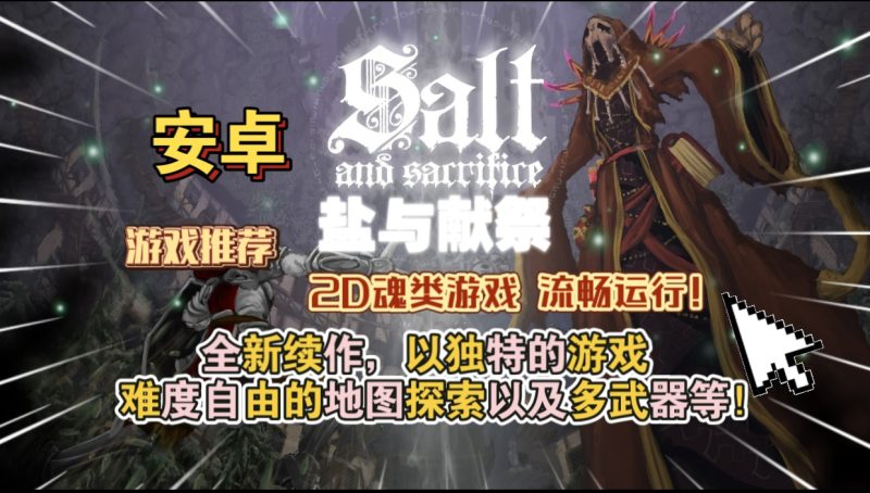 安卓手机游戏《盐与献祭》[完整版]2D魂类游戏流畅运行全新续作，以独特的游戏难度自由的地图探索以及多武器等！-